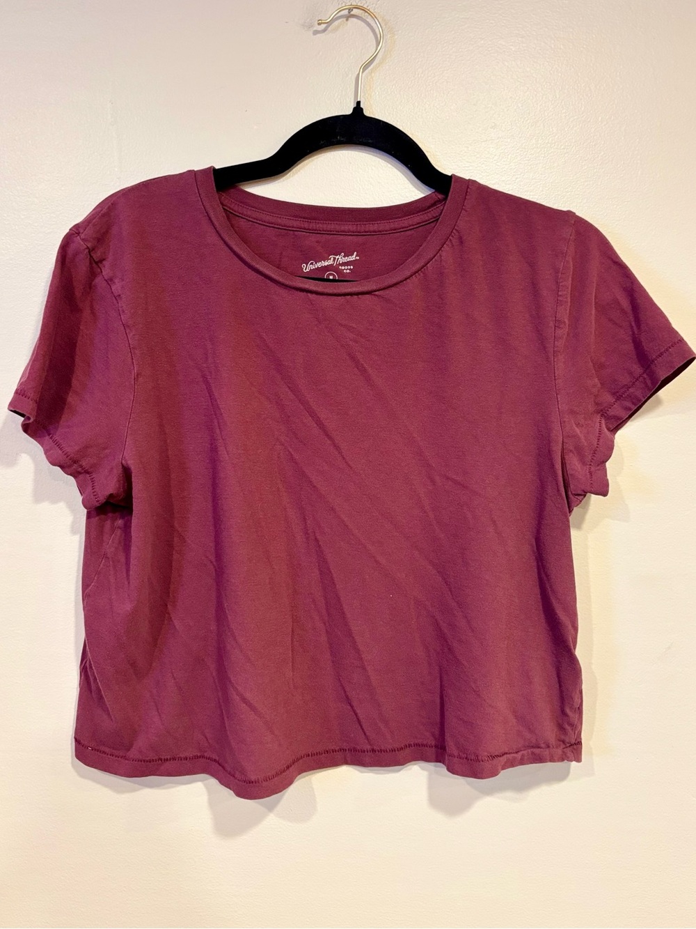 Universal Thread Short Sleeve Crewneck Basic Tee Berry Pink Top Women’s Medium